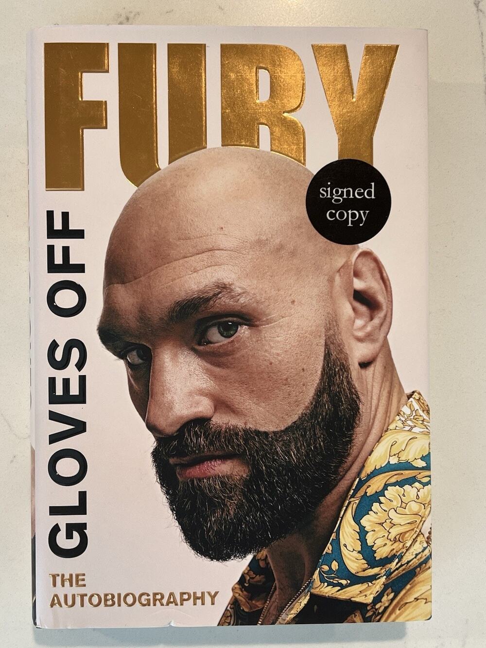 Tyson Fury Boxing Champion Signed Autographed Gloves Off Hardcover New Book 1